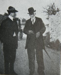 cezanne en conversation avec gaston bernheim au chemin des lauves à aix 1904
