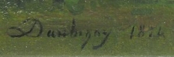 Signature de Charles-François DAUBIGNY - 1874