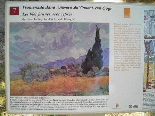 Van Gogh - Les blés jaunes avec cyprès