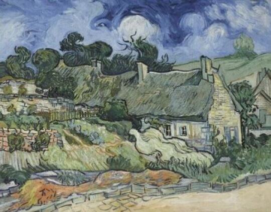Chaumes chaumières de Cordeville à Auvers sur Oise - 1890 - Vincent Van Gogh