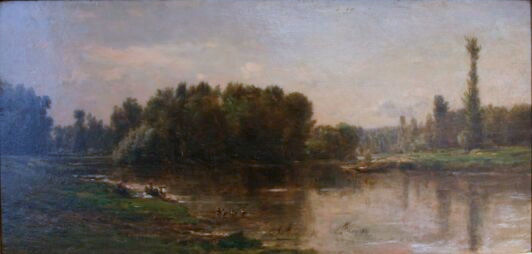 DAUBIGNY - Les bords de l'oise 1862