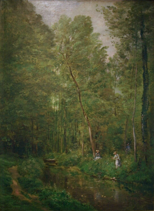 DAUBIGNY - Sous bois à Valmondois - 1877