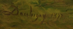 Signature de Charles-François DAUBIGNY - 1876