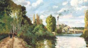 Bords de l'Oise à Pontoise - Camille PISSARRO