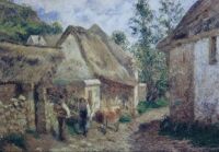 Rue à Auvers - Camille PISSARRO