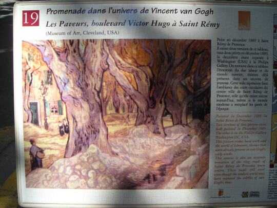 Van Gogh - Les Paveurs, boulevard Victor Hugo à Saint Rémy