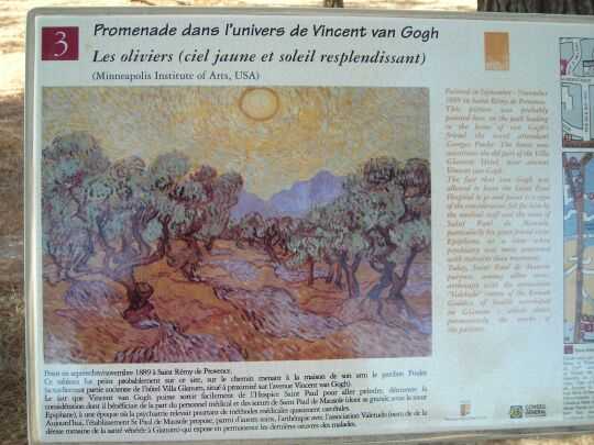 Van Gogh - Les oliviers (ciel jaune et soleil resplendissant)