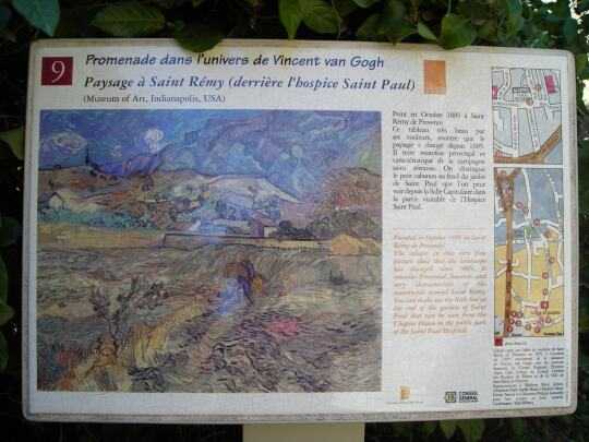 Van Gogh - Paysage à Saint Rémy
