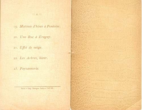 Catalogue exposition Camille Pissarro