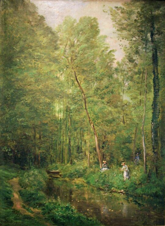 Charles-François DAUBIGNY - Sous-bois à Valmondois