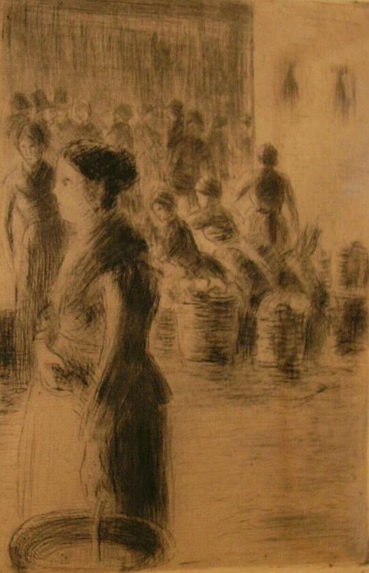 Eau-forte de Camille Pissarro